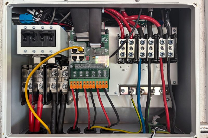 Panneau électrique câblé